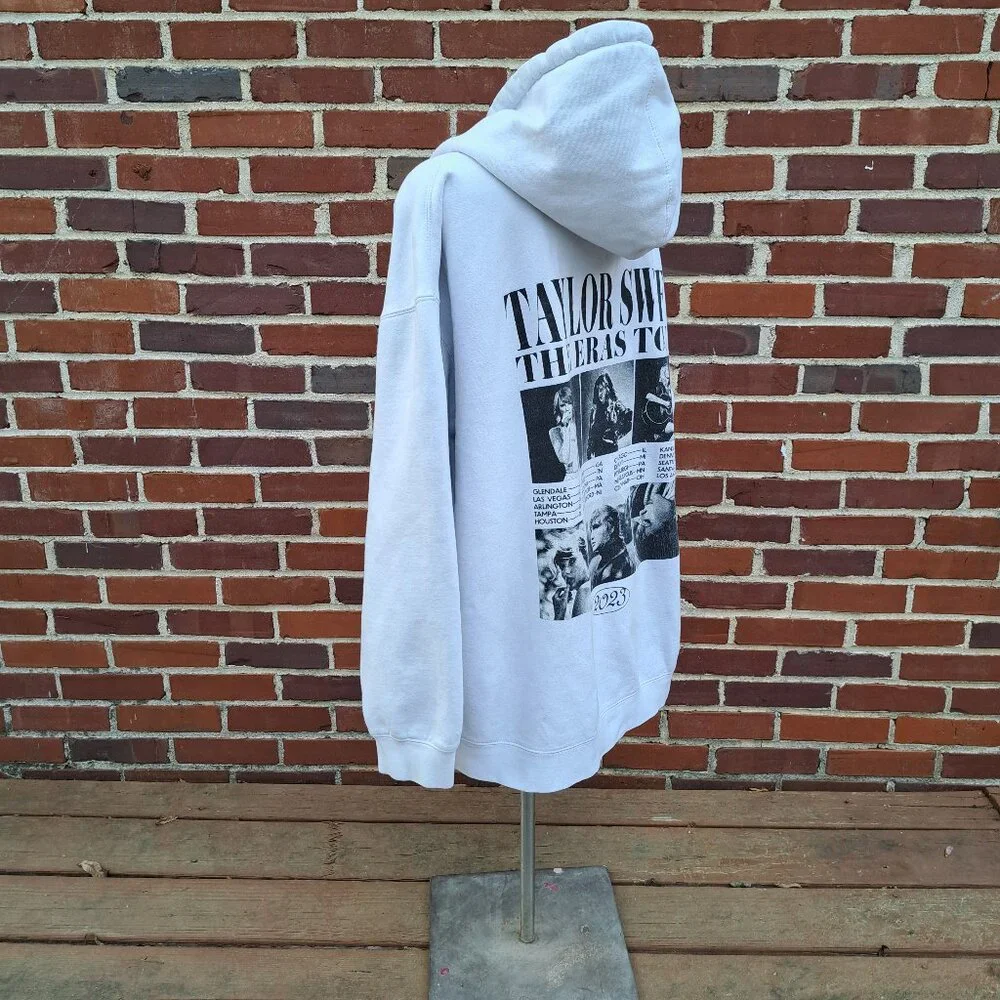 %Size 4XL Taylor Swift The Eras Tour White Collage Hoodie - Picture 6 of 9